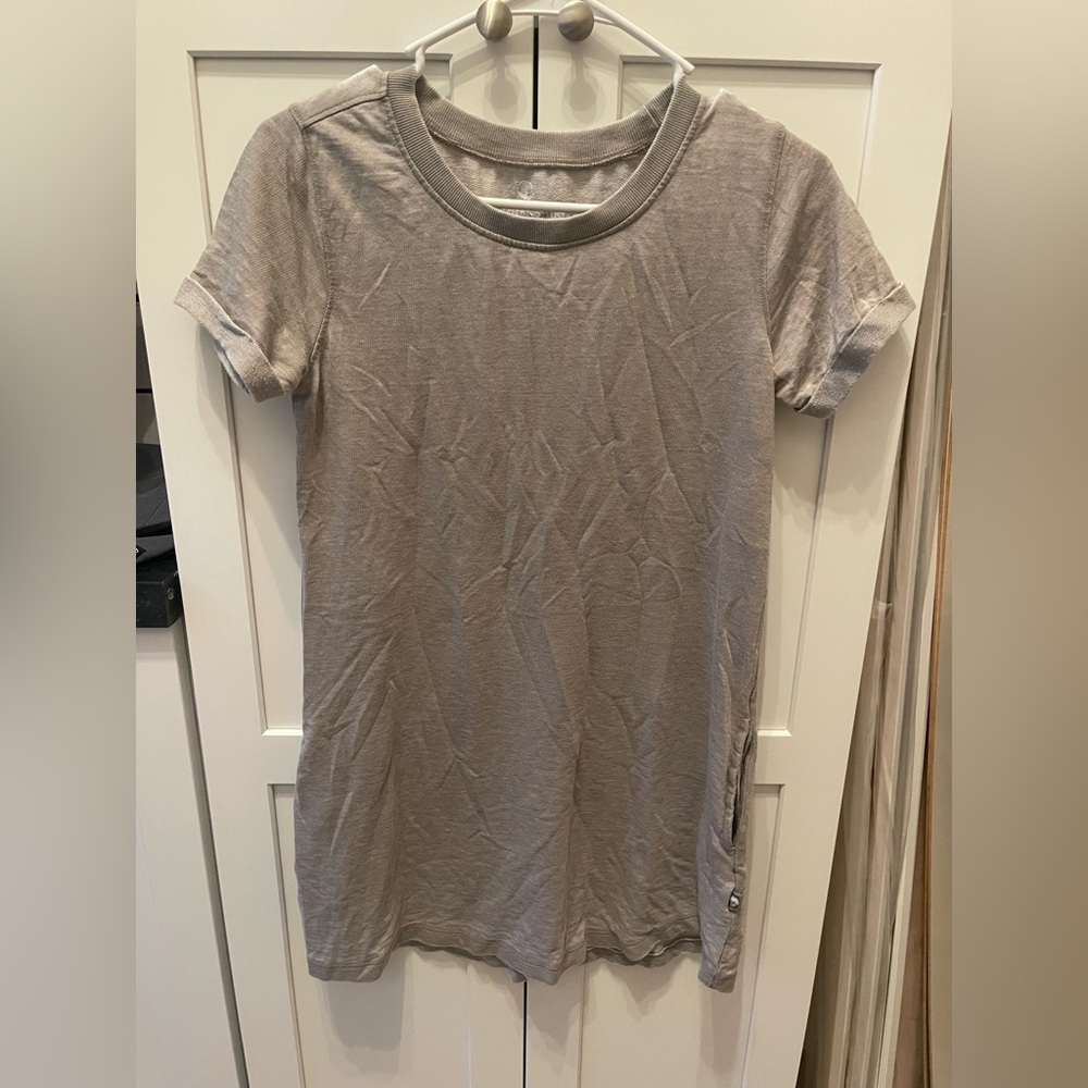 Southern Shirt heather grey tee short dress